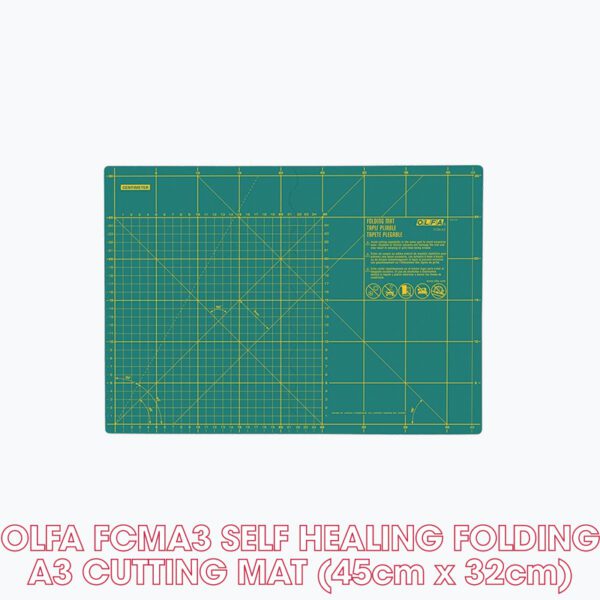 OLFA FCMA3 Self-Healing Folding A3 Cutting Mat (45cm x 32cm)